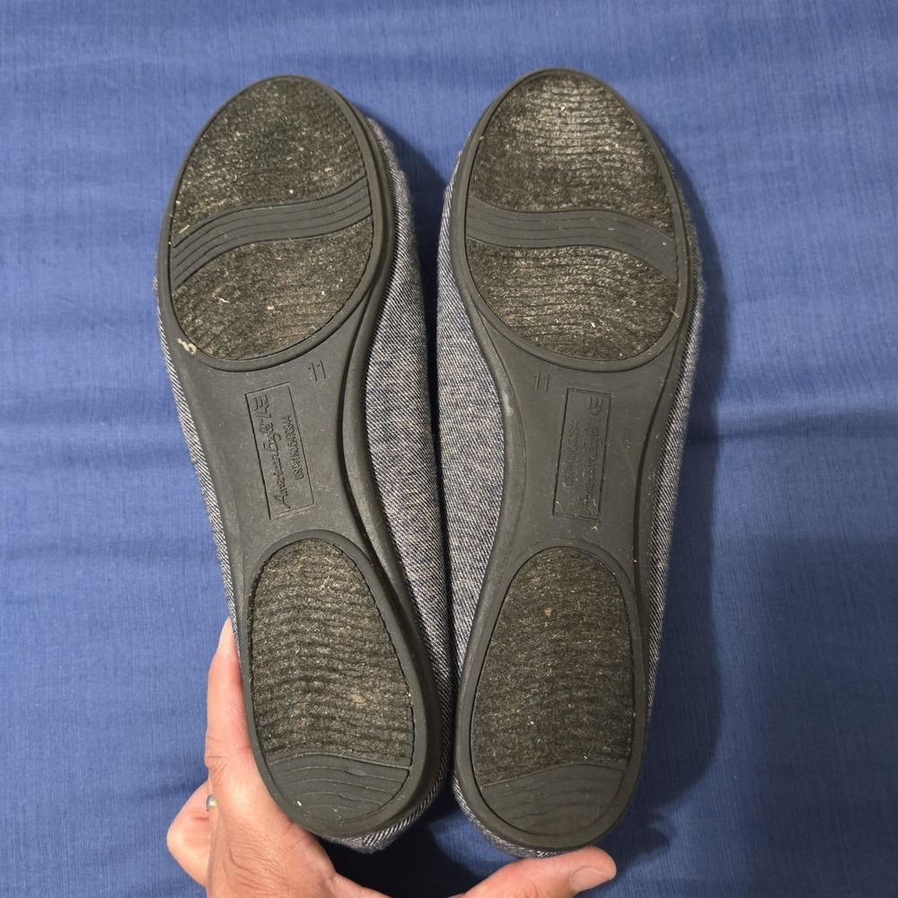 American Eagle Shoes Womens Size 11 Denim Ballet Flats Round Toe Casual Comfort - Picture 6 of 7